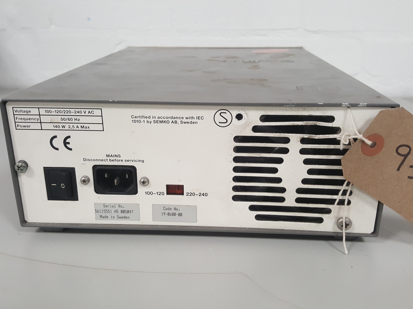 Image of Pharmacia Biotech EPS 600 Electrophoresis Power Supply LabLab