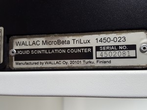 Thumbnail image of Wallac 1450 Microbeta TriLux Luminometer Liquid Scintillation Counter + Software