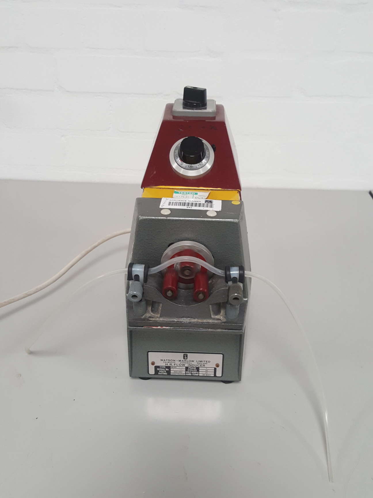 Watson Marlow MHRE100 Peristaltic Pump Flow Inducer Pump 100 Lab