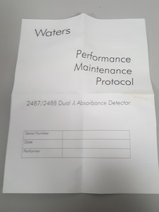 Thumbnail image of Waters HPLC Maintenance Parts Photo Diode Array Detector (Lot of 7)