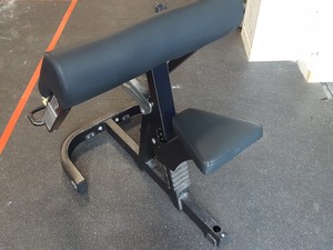 Thumbnail image of TechnoGym Preacher Curl Bicep Bench Commercial Gym