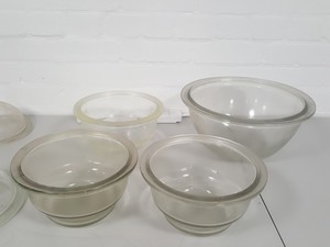 Thumbnail image of Job Lot of 4 Glass Desiccators Glassware Lab Laboratory