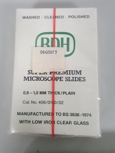 Thumbnail image of BDH Super Premium Microscope Slides, Glass Cover Slips, and Forceps Job Lot