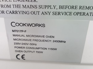 Thumbnail image of Cookworks M7017P-F Manual Microwave Oven
