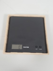 Thumbnail image of Salter Arc Digital Kitchen Scales Max 3kg, Electronic Black 1066 BKDR08