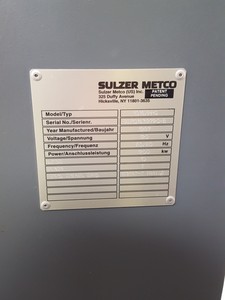 Thumbnail image of Sulzer Metco 350RU Smartarc Electric Wire Arc Spray System 1016/PPC 350PP Gun