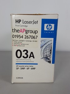 Thumbnail image of HP LaserJet Printer Toner Ink Cartridge 03A (C3903A) Black