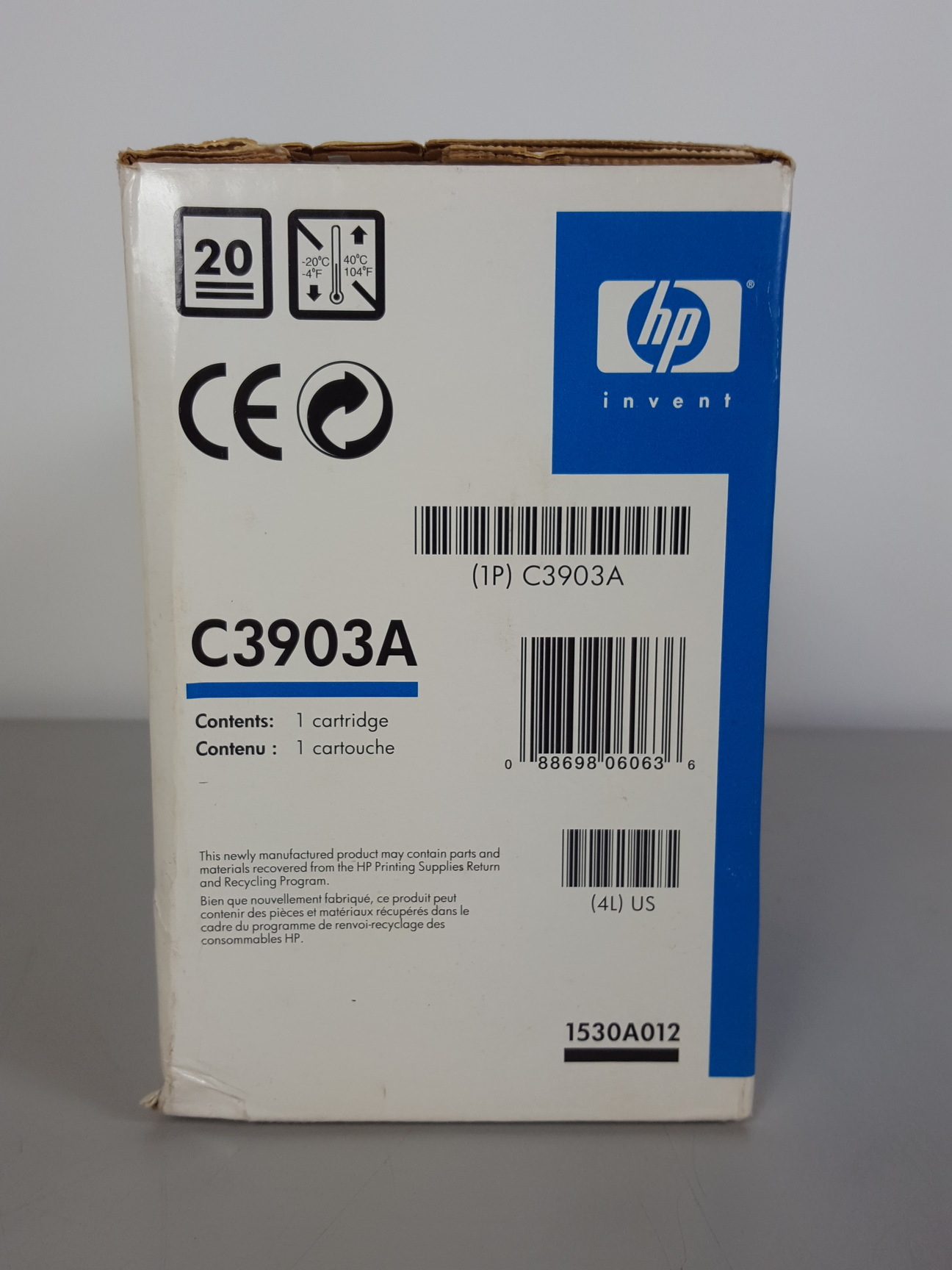 Image of HP LaserJet Printer Toner Ink Cartridge 03A (C3903A) Black