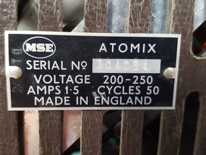 Thumbnail image of MSE Atomix Laboratory Speed Mixer Blender Homogeniser