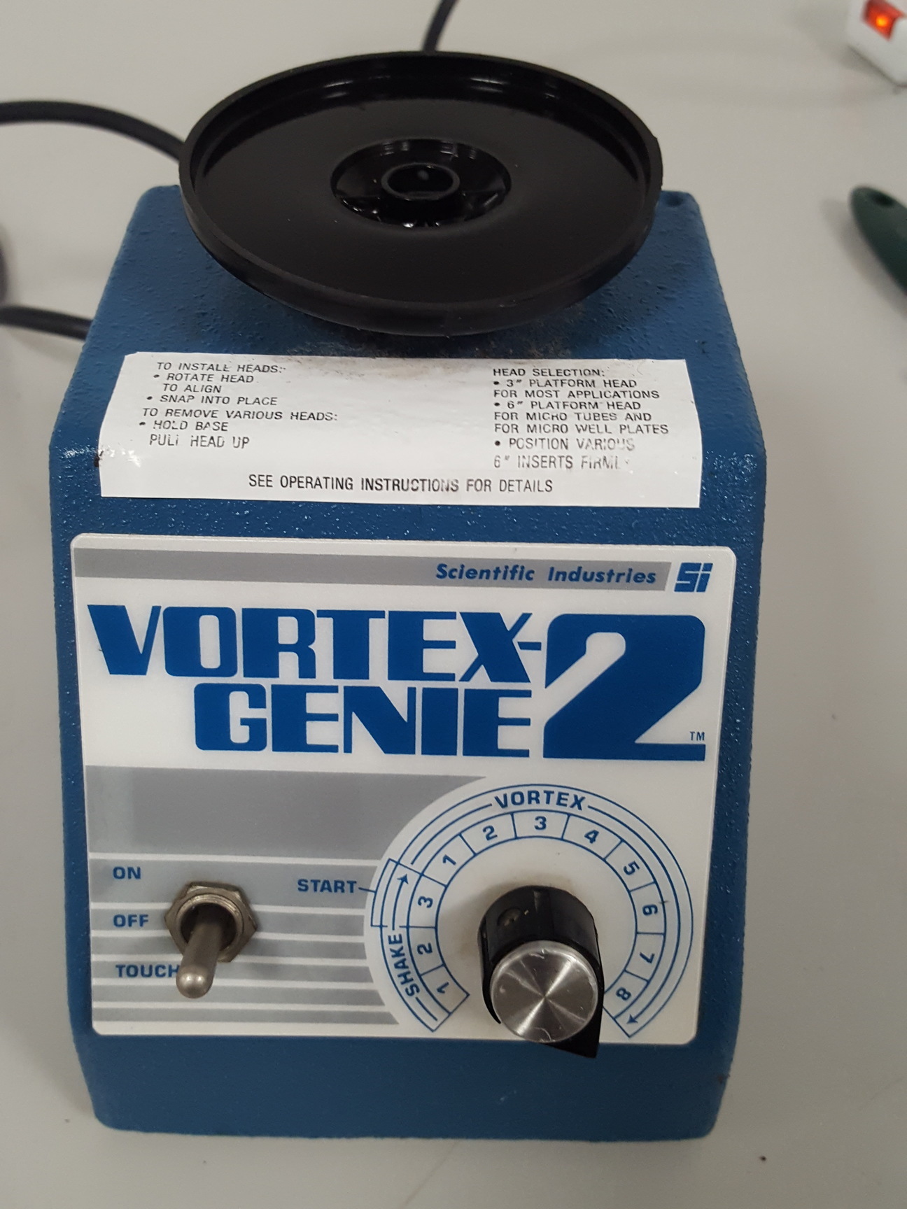 Vortex Geneie Lab Vortex Mixer Scientific Industries G-560E Vortex Genie 2 Laboratory
