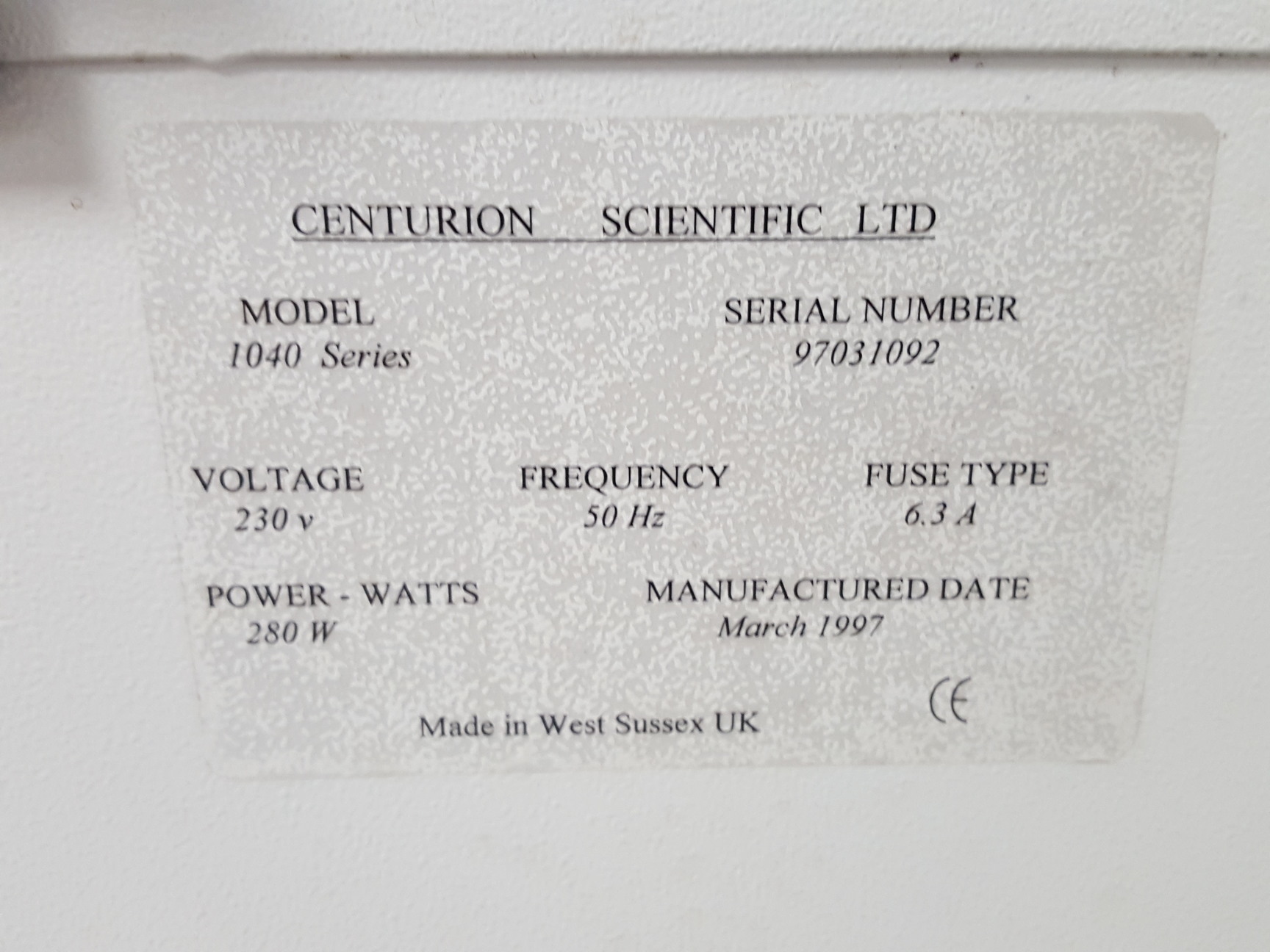 Image of Centurion Scientific 1040 Benchtop Lab Centrifuge + Bucket Rotor
