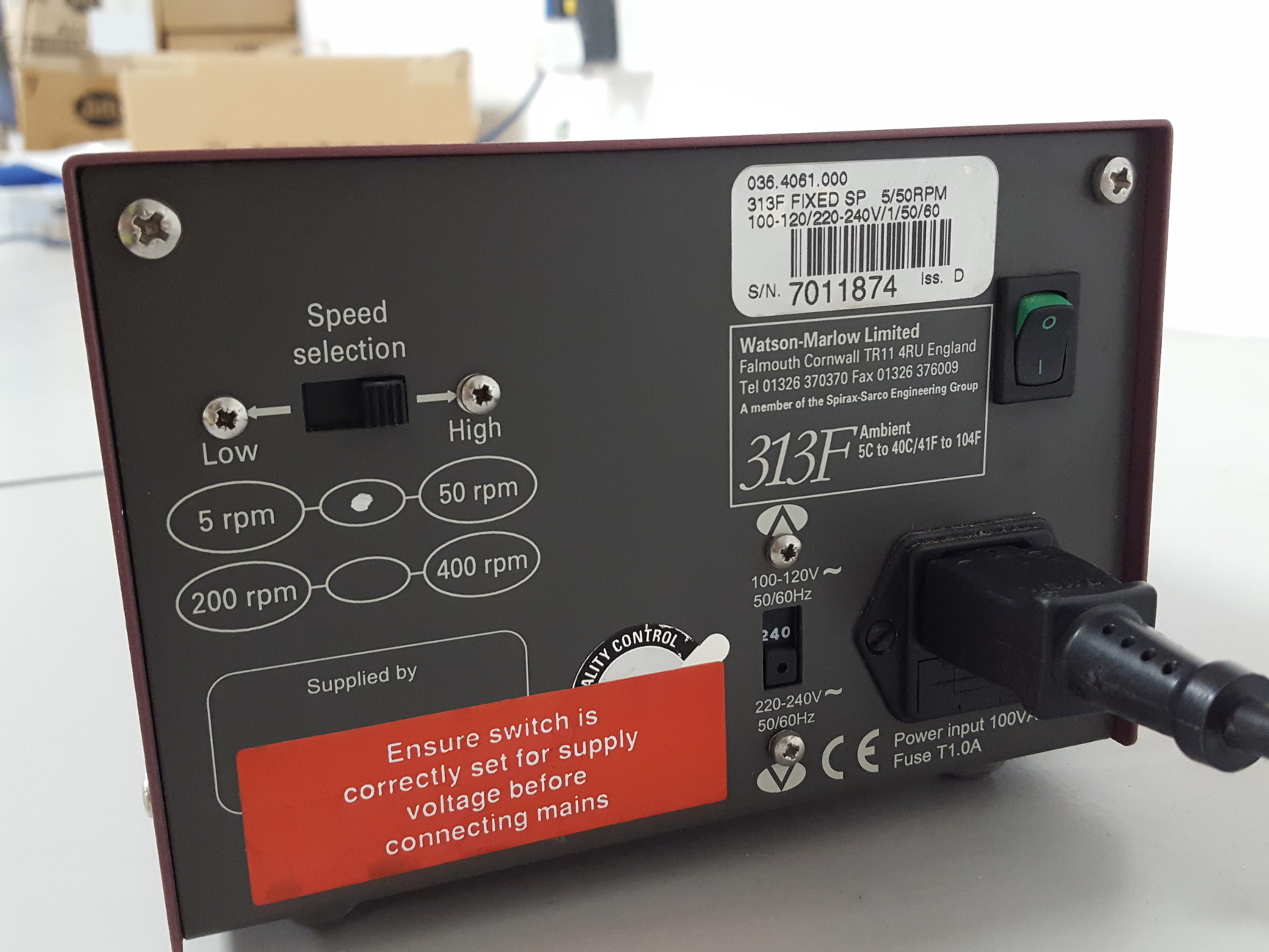 Image of Watson Marlow 313 F Fixed SP Peristaltic Pump Lab