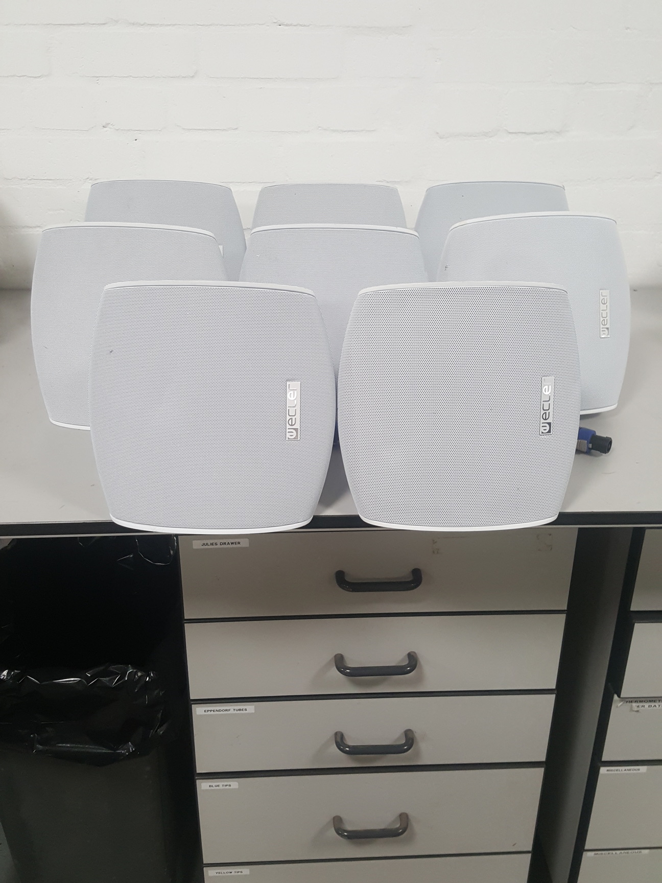Image of 8x Ecler AUDEO106 Speakers Surface Mount Loudspeaker