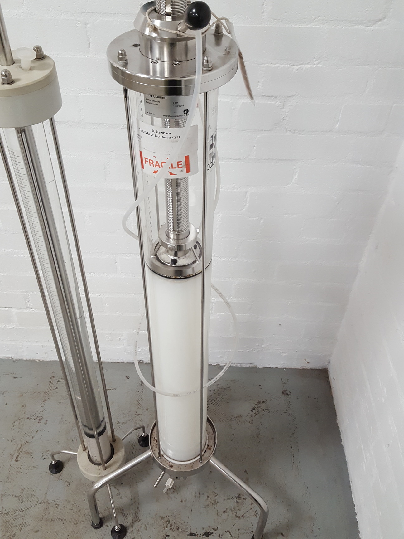 Image of Amersham Pharmacia 8 Bar BPG Chromatography Column Glass Lab