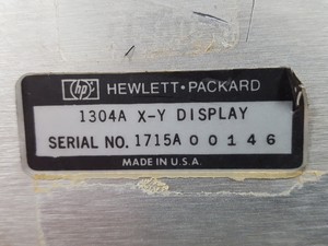 Thumbnail image of HP 1304A 14" X-Y Vector Display Monitor Lab