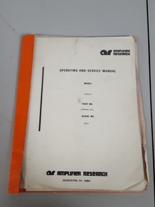Thumbnail image of  Amplifier Research Microwave 100LM9 RF Power Amplifier 1000604-501 Lab 