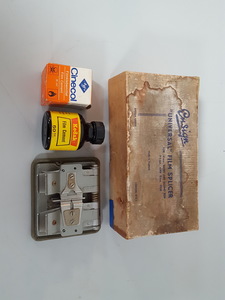 Thumbnail image of Ensign Universal Film Splicer + Agfa & Kodak Cinecol film cement