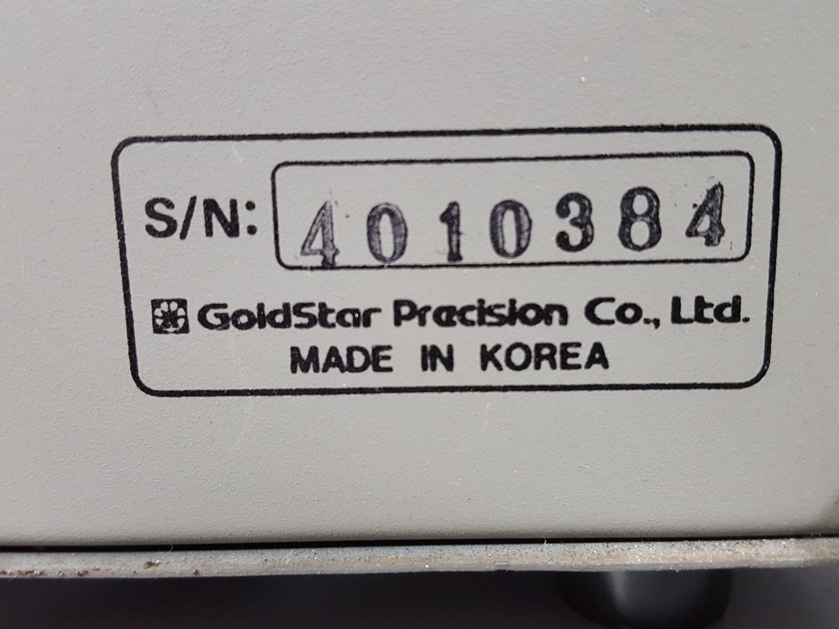 Image of Goldstar OS-9020A Oscilloscope