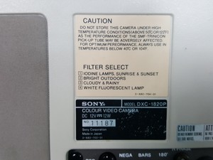 Thumbnail image of SONY Colour Video Camera Model - DXC-1820P Camcorder Handycam