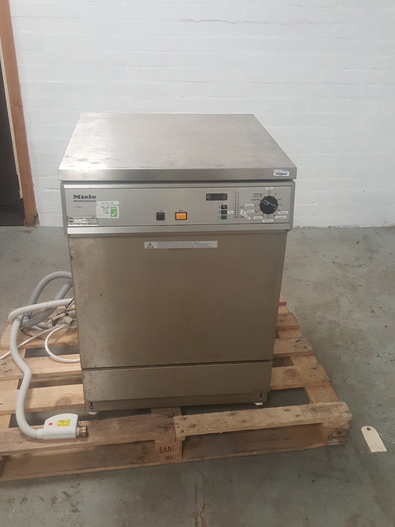 Image of Miele G 7883 Laboratory Glassware Washer Spares / Repairs