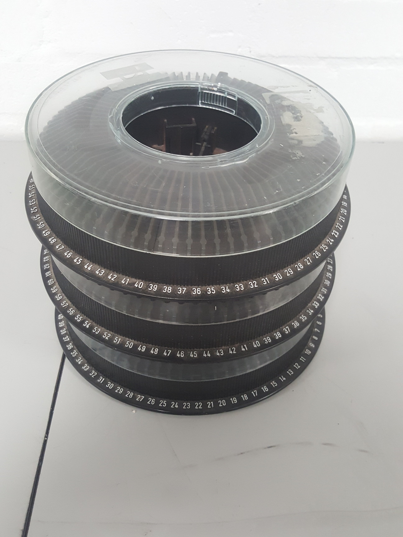 Image of 3x Slide Projector Round Carousel Tray