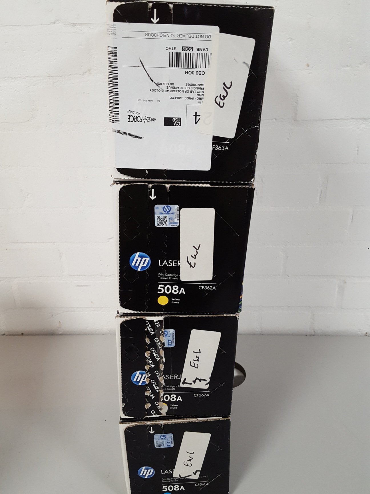 Image of Lot of 6x HP Multi-Color Toner Cartridges 