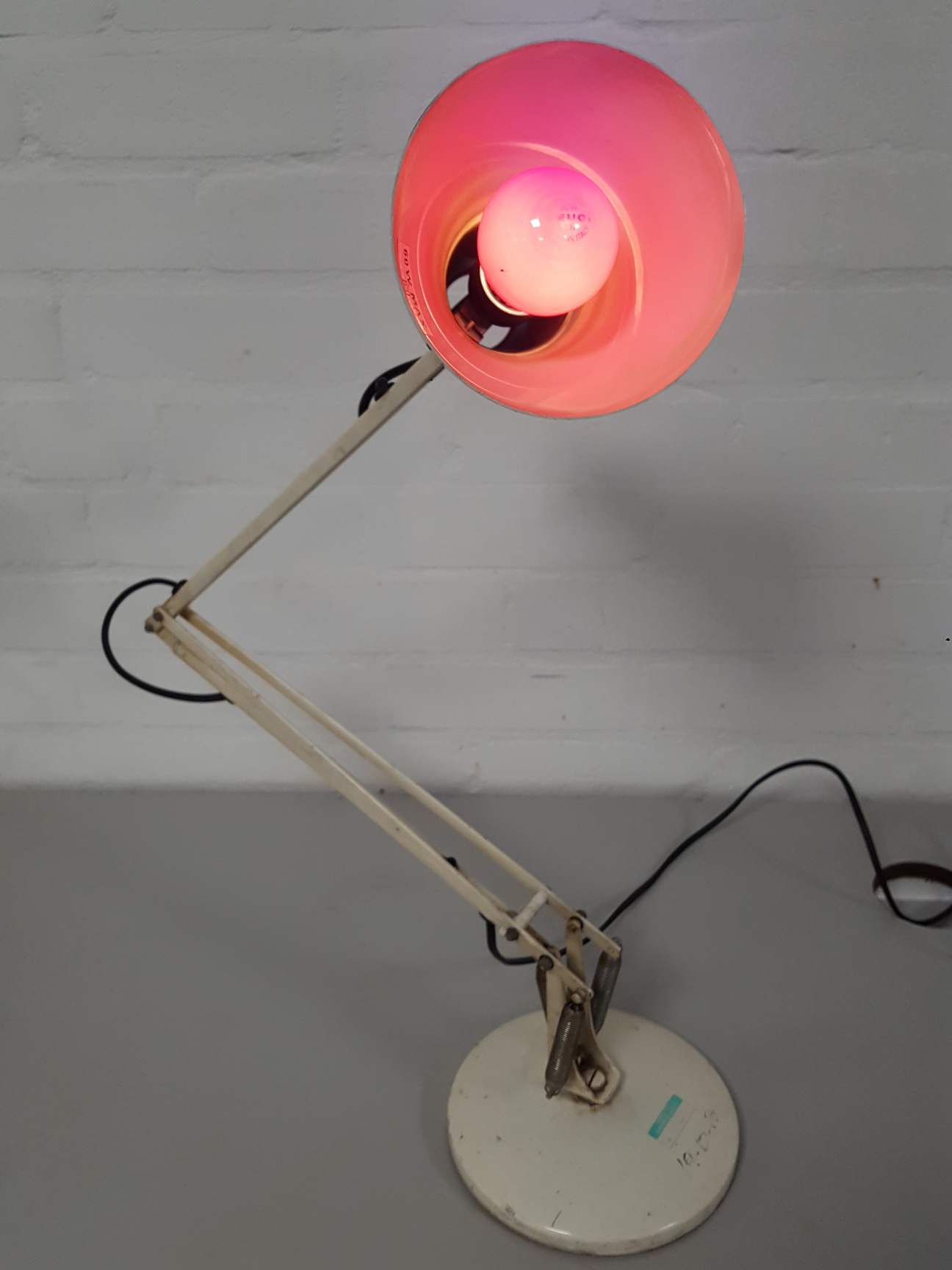 Image of Swing Arm Desk Lamp Anglepoise Type White 