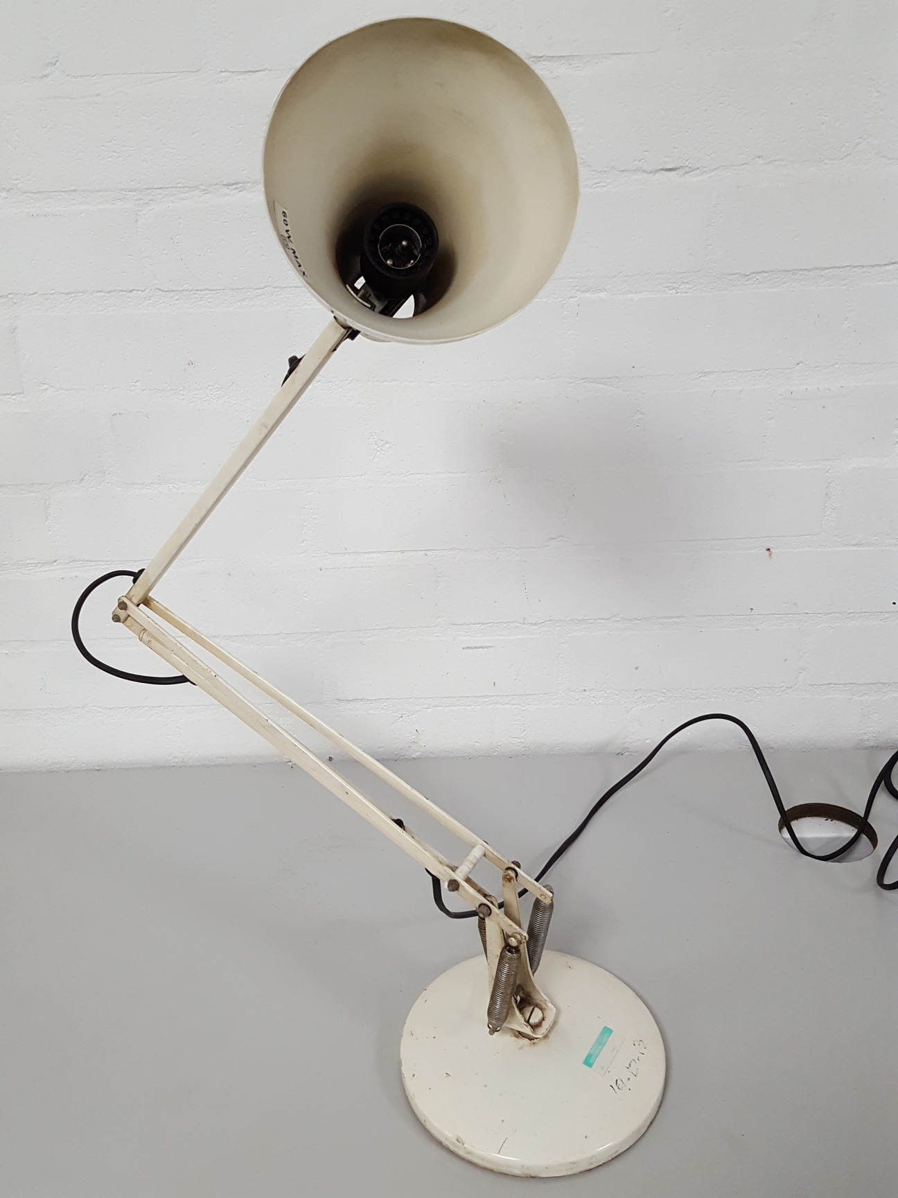 Image of Swing Arm Desk Lamp Anglepoise Type White 