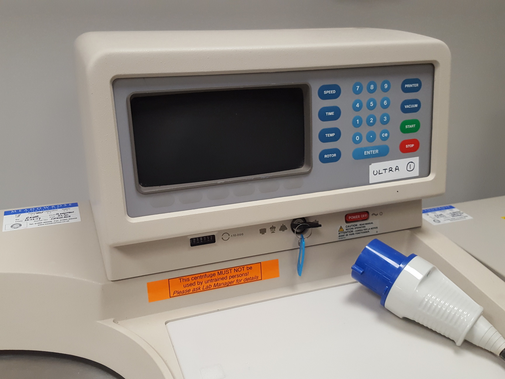 Image of Beckman Coulter Optima XL-80K Ultracentrifuge Lab Centrifuge