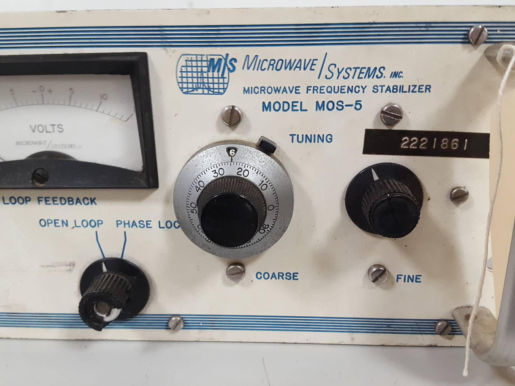 Microwave Systems MOS5RS Microwave Oscillator Stabilizer