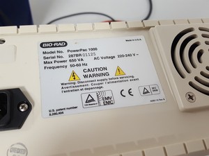 Thumbnail image of Biorad PowerPac 1000 Electrophoresis Power Supply With Mini Protean Plates