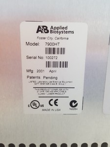 Thumbnail image of Applied Biosystems 7900HT Fast Real-Time PCR System