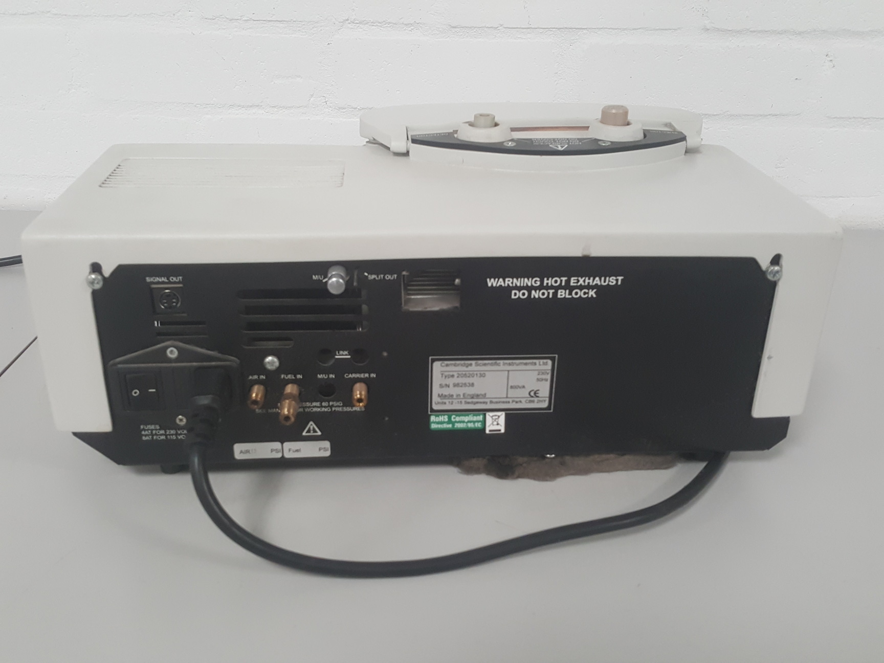 Image of Cambridge Scientific 200 series Gas Chromatography System