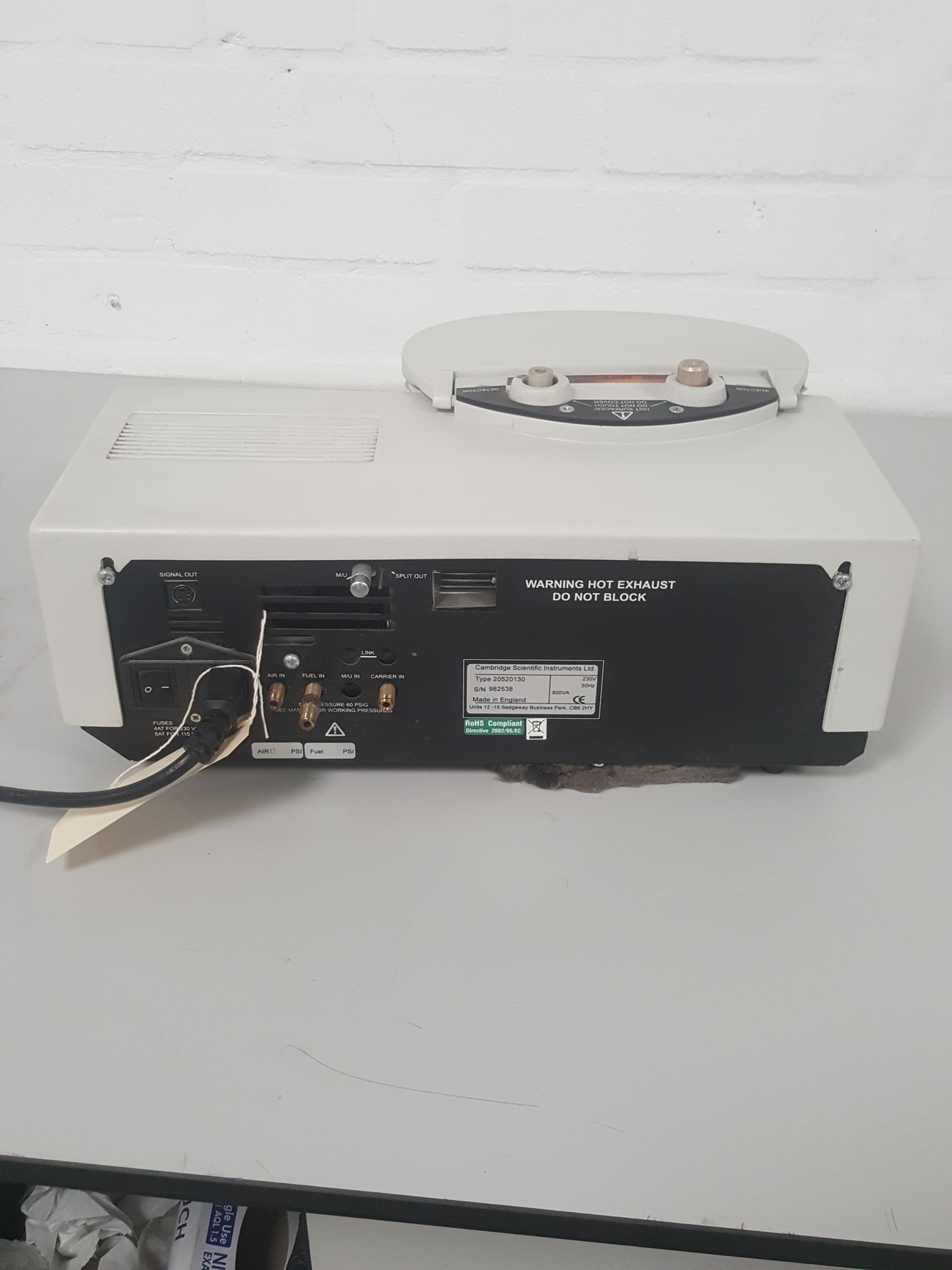 Image of Cambridge Scientific 200 series Gas Chromatography System