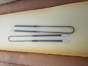 Thumbnail image of 2x Kanthal Super 3/6 Molybdenum Disilicide Oven / Furnace Element 500-1900C