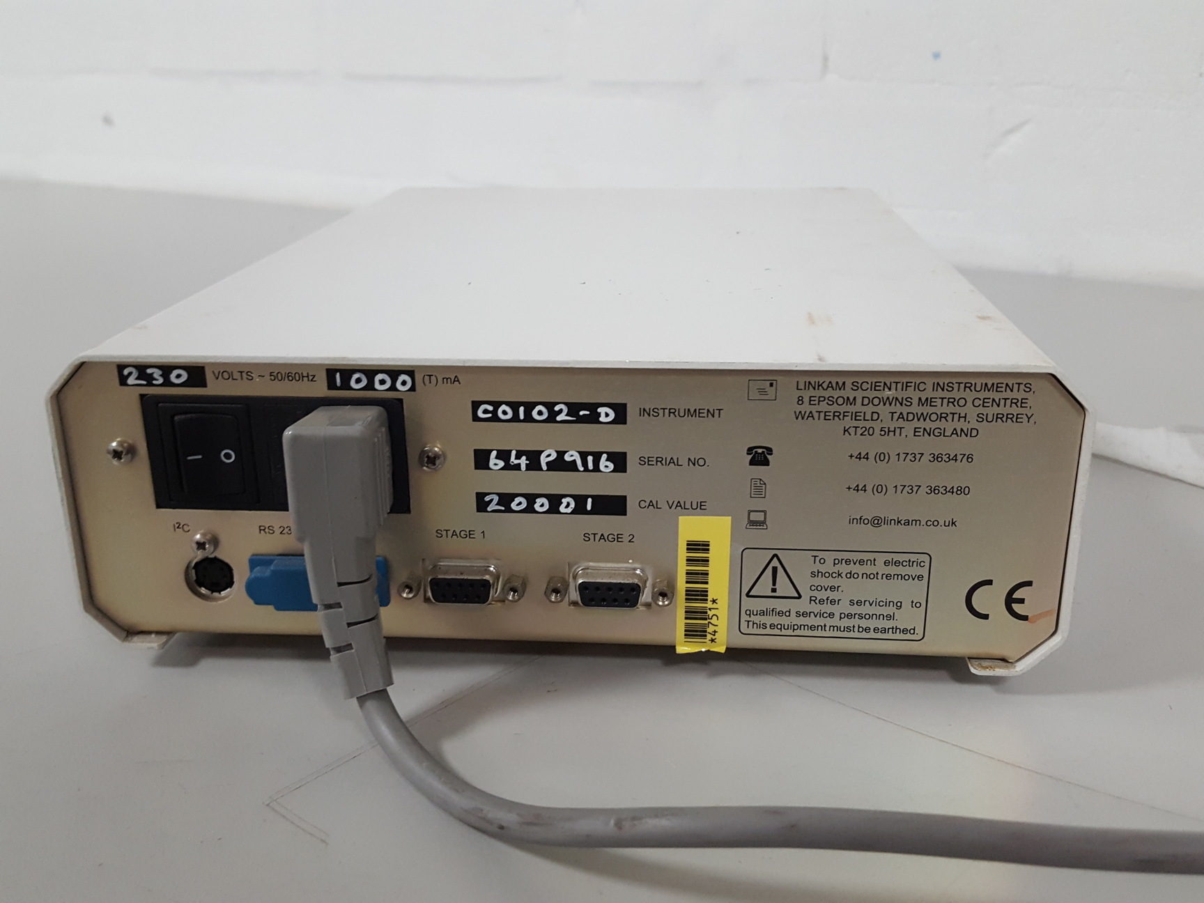 Image of Linkam Scientific CO 102 Digital Heating Unit C0102D