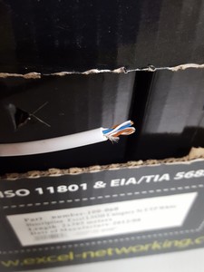 Thumbnail image of Excel Networking 100-060 5E Cable U/UTP  (White) 305m Box