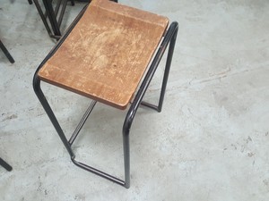 Thumbnail image of Vintage Stacking Lab Stools Teaching, Schools, Chemistry, Cafe, Bar Lot of 28