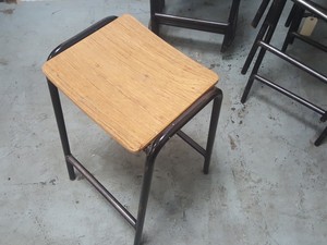 Thumbnail image of Vintage Stacking Lab Stools Teaching, Schools, Chemistry, Cafe, Bar Lot of 28