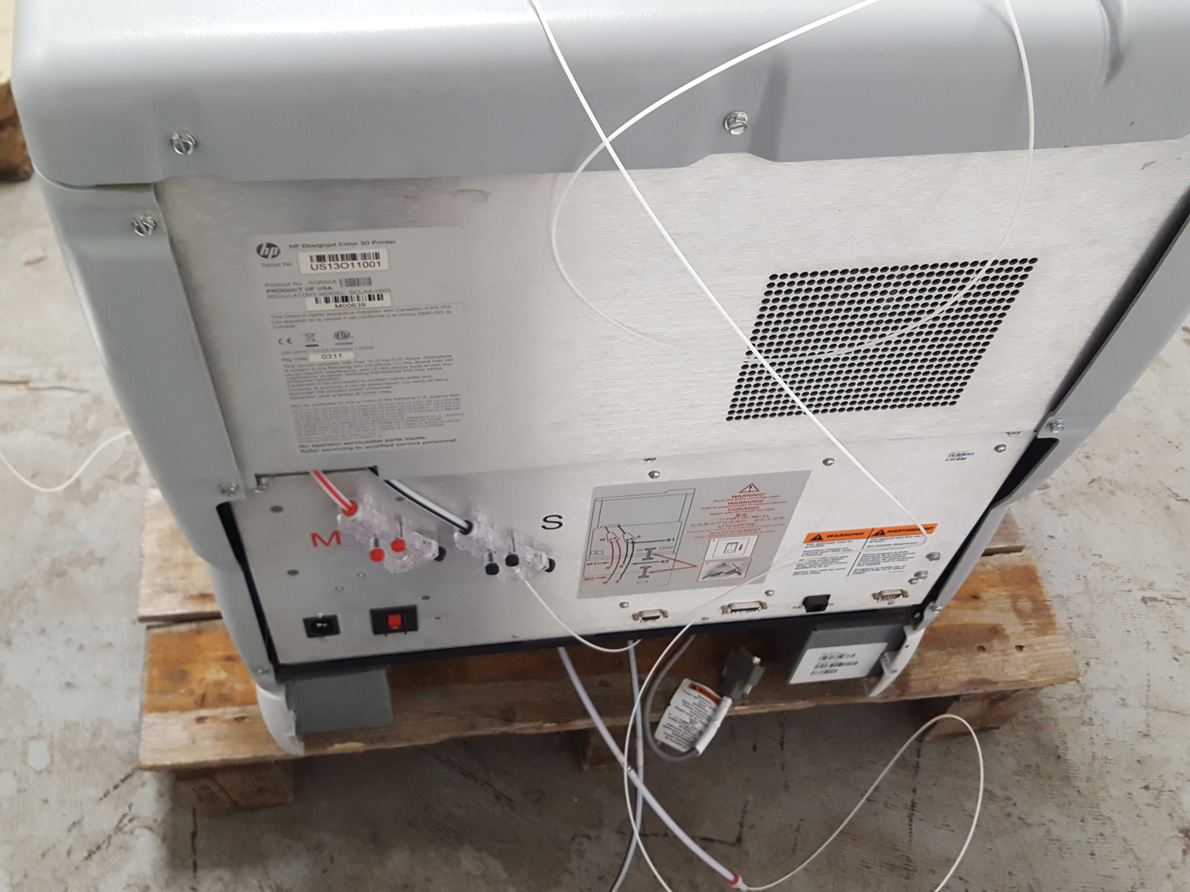 Image of HP CQ655A DesignJet Color 3D Printer - Needs New Head