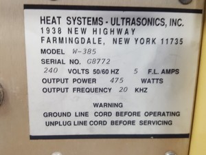 Thumbnail image of Heat Systems Ultrasonic Sonicator W385 Processor