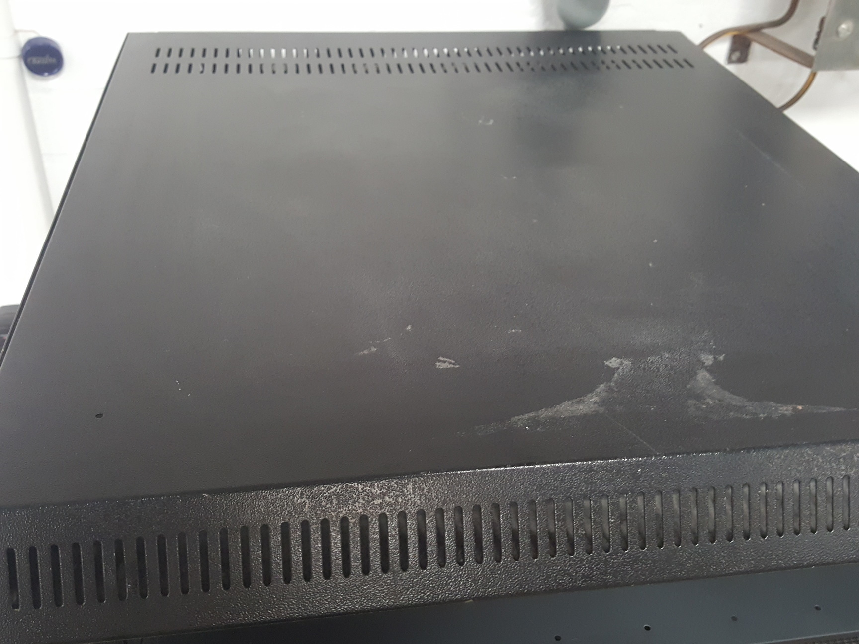 Image of Black 19" Server Rack 12U / 53.4CM +2 Trays & 1 Vented Back Plate
