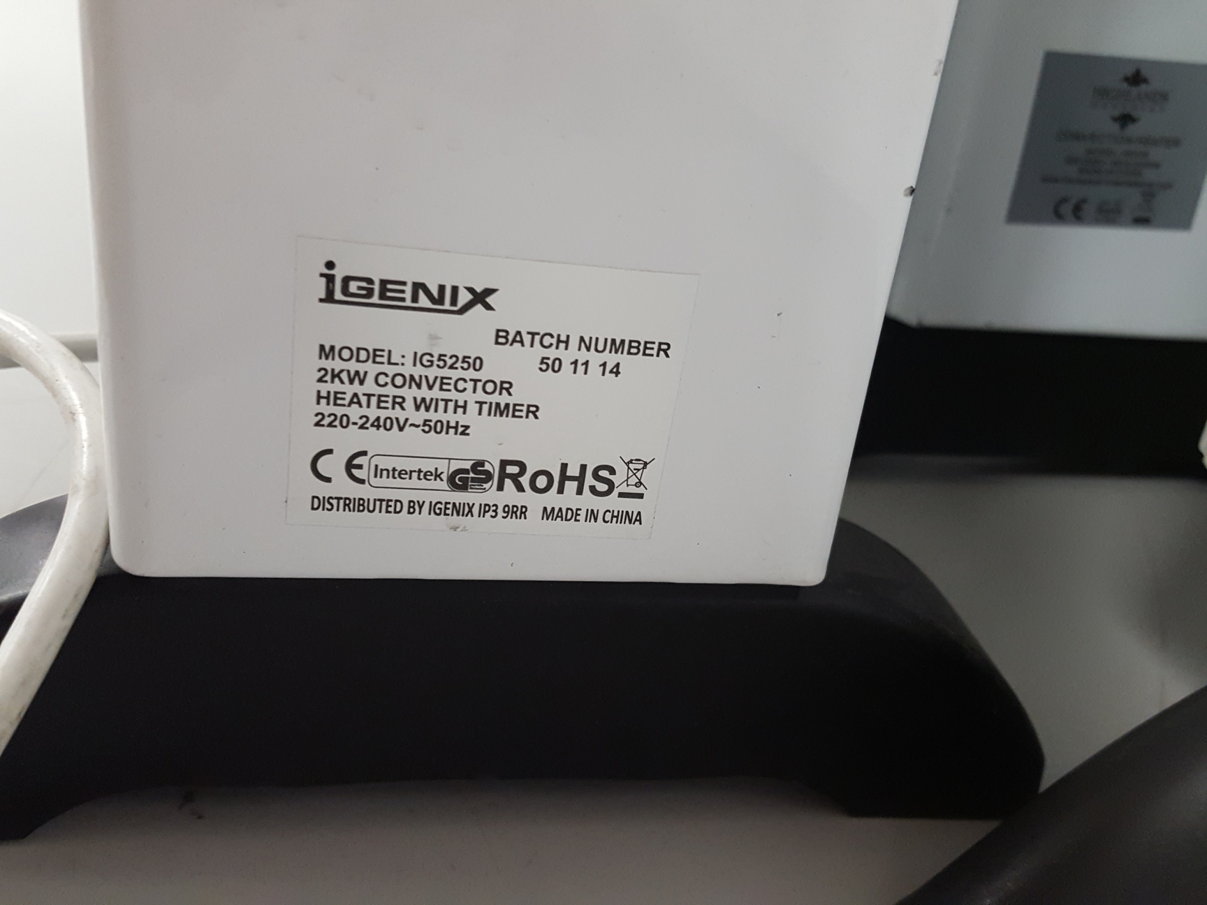 Image of Highlands Homeware HEA06 & Igenix IG5250 Convection Heater (Lot of 5)