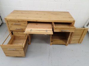 Thumbnail image of Solid Oak Office Desk Furniture