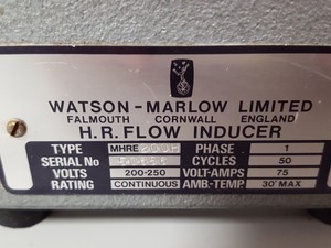 Thumbnail image of Watson Marlow Type MHRE 200 H. R Blood Flow Inducer Pump