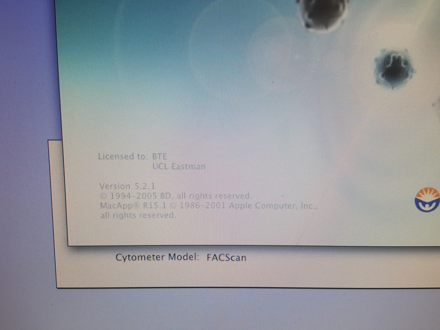 Image of Becton Dickinson FACScan Flow Cytometer + Software & Dongle + Transformer Lab