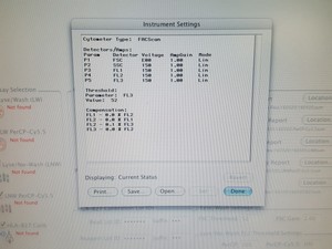 Thumbnail image of Becton Dickinson FACScan Flow Cytometer + Software & Dongle + Transformer Lab