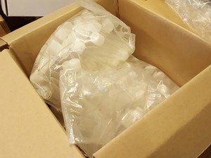 Thumbnail image of Large lot of Lab Glassware, Bottles, Test Tubes Measuring Cylinders Racks Flasks