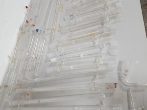 Thumbnail image of Lot of Lab Glassware Liebig & Graham Condenser Fractioning Distillation Column