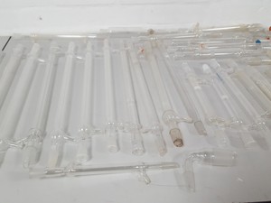 Thumbnail image of Lot of Lab Glassware Liebig & Graham Condenser Fractioning Distillation Column